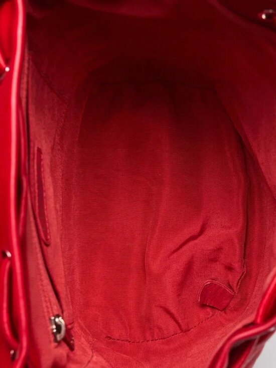 Chanel Red Quilted Lambskin Leather Small Urban Spirit Backpack Bag
